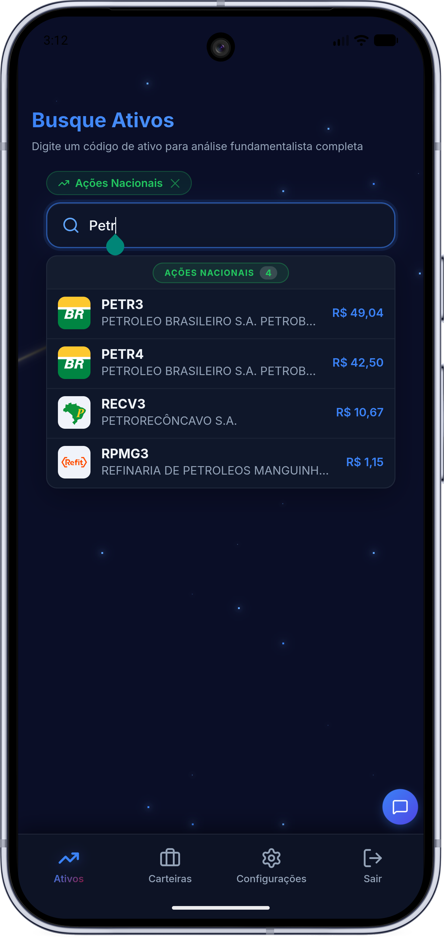 Ativos - Mobile