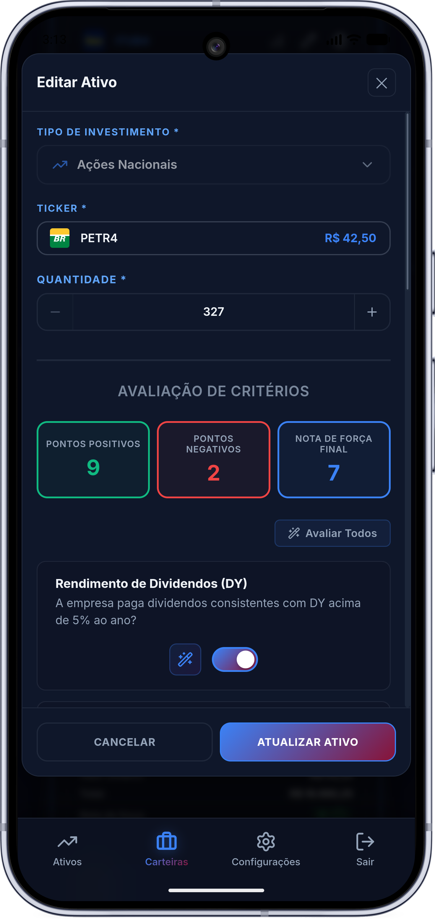 Avaliação nota final - Mobile