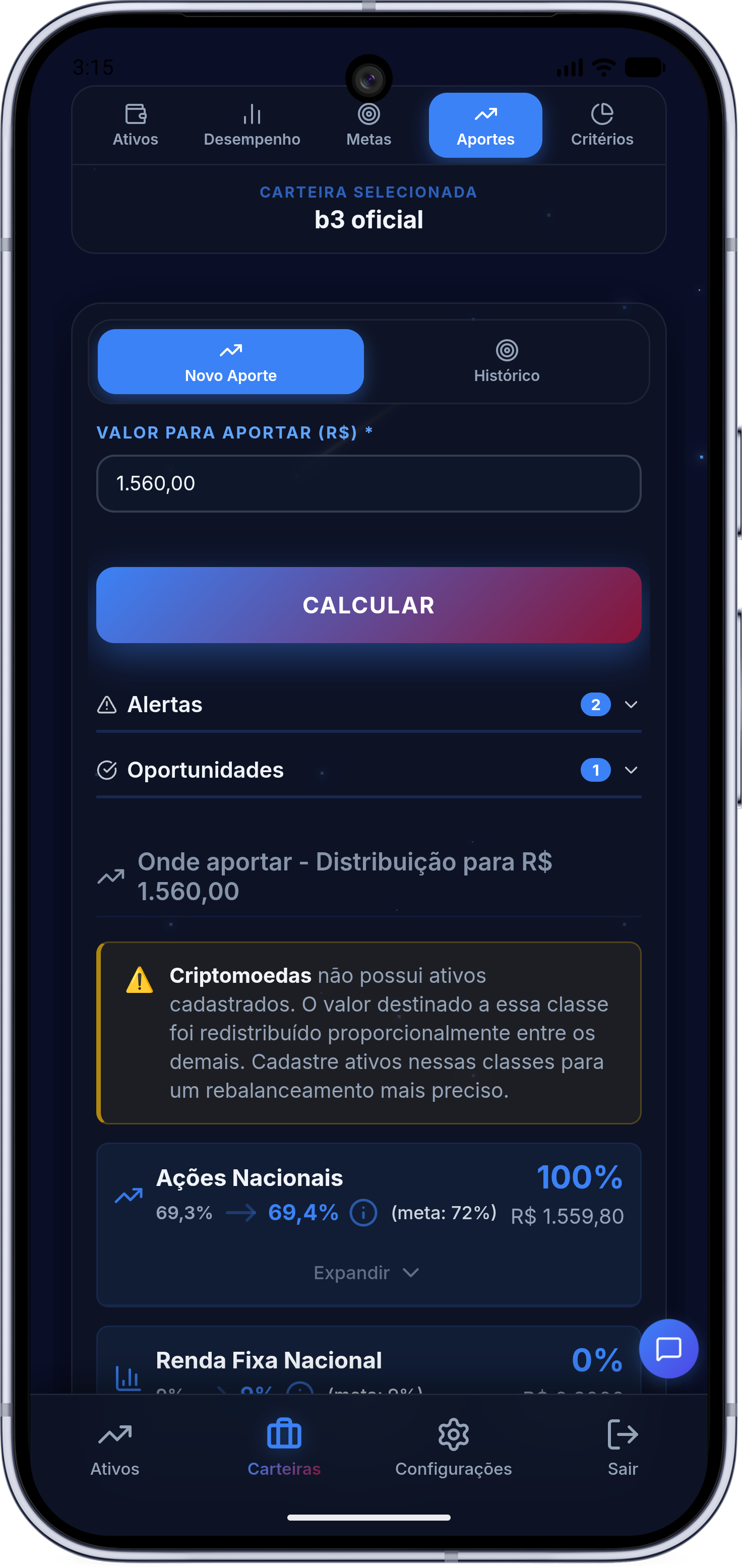Aportes - Mobile