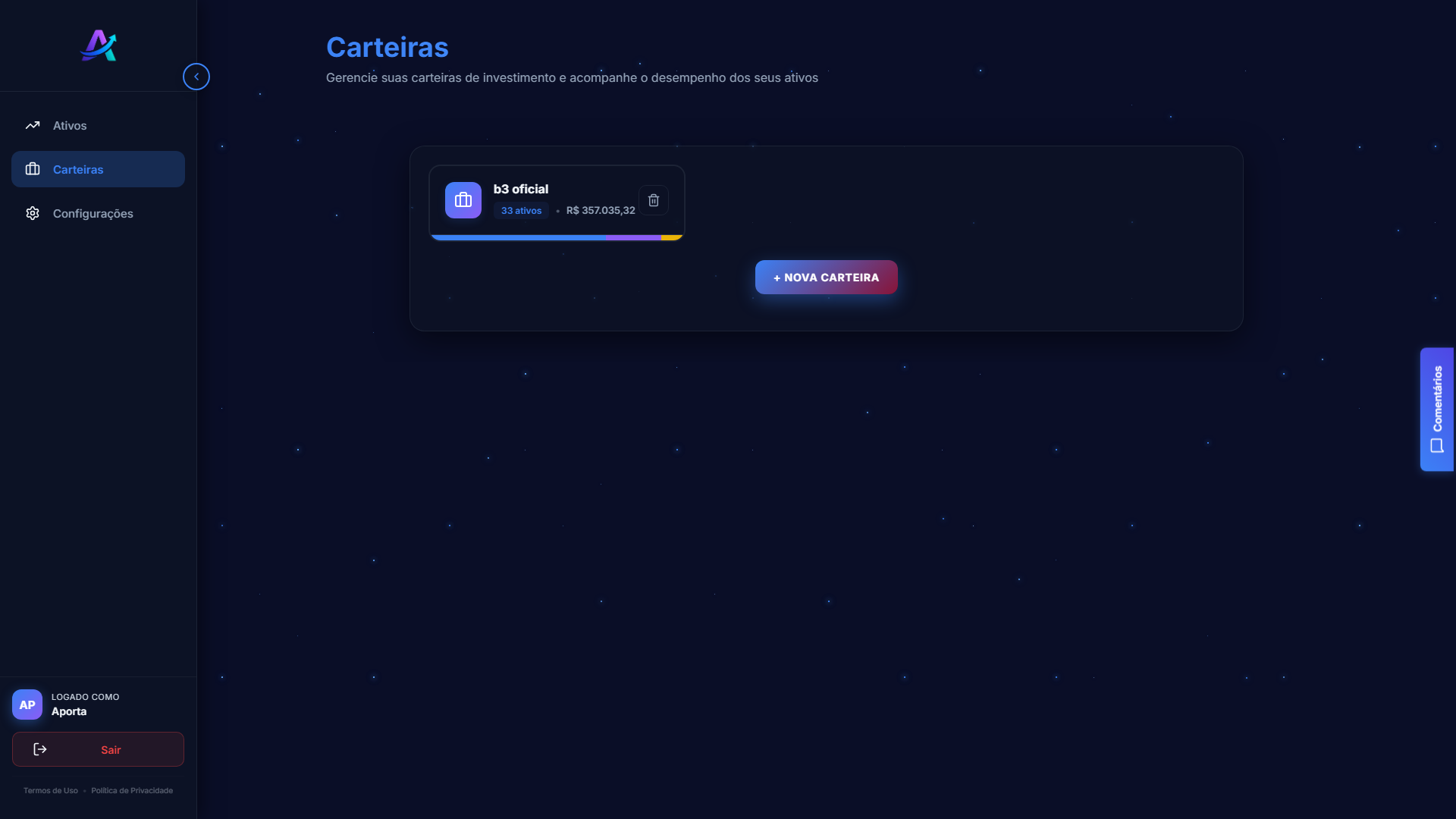 Carteira - Web